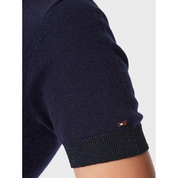 NWT Tommy Hilfiger Womens Size Small Cashmere Kiss Knit Polo Sweater Dress NEW - Picture 2 of 7